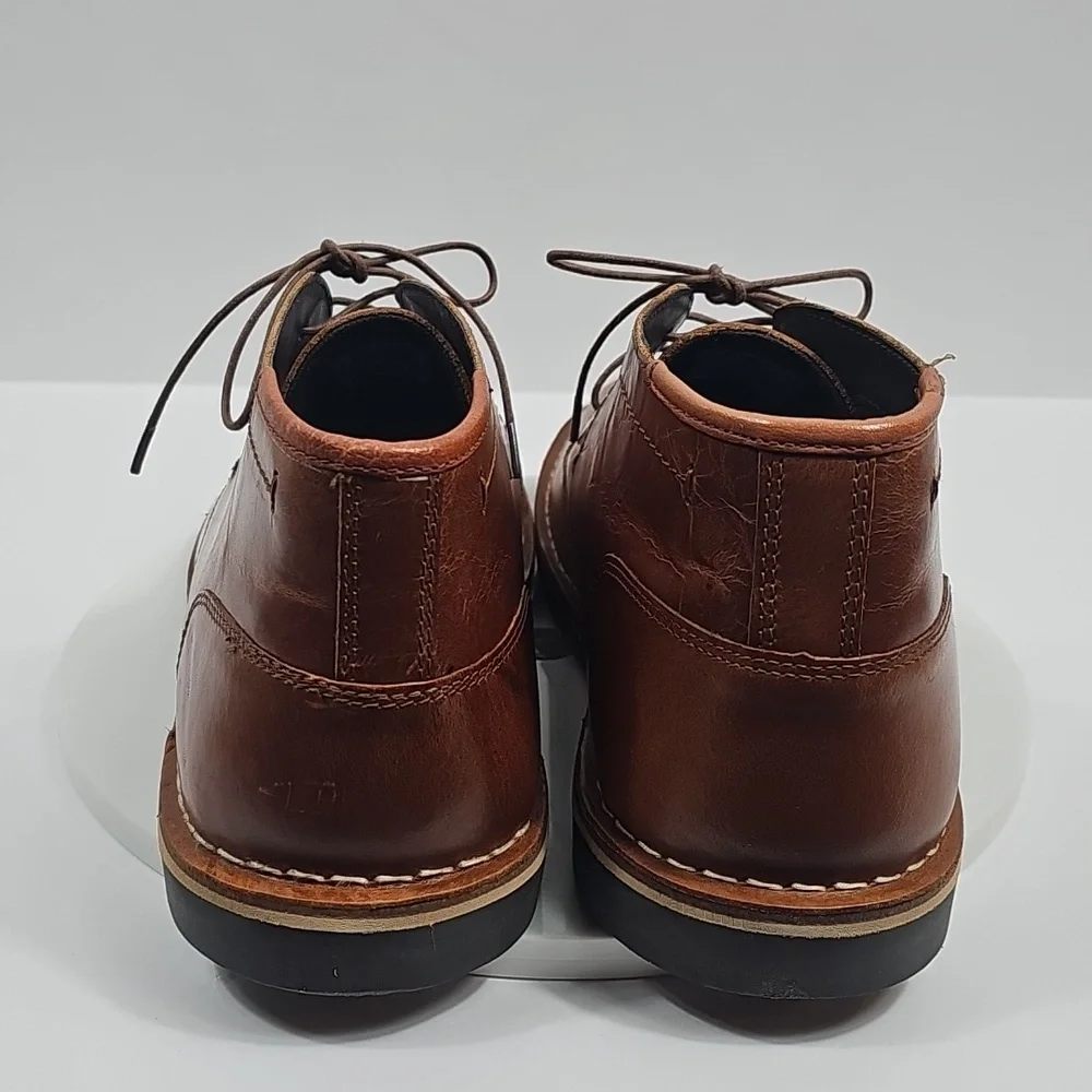 NIB Steve Madden Mens Harken Brown Leather Chukka Boots Size 11.5 Lace Up